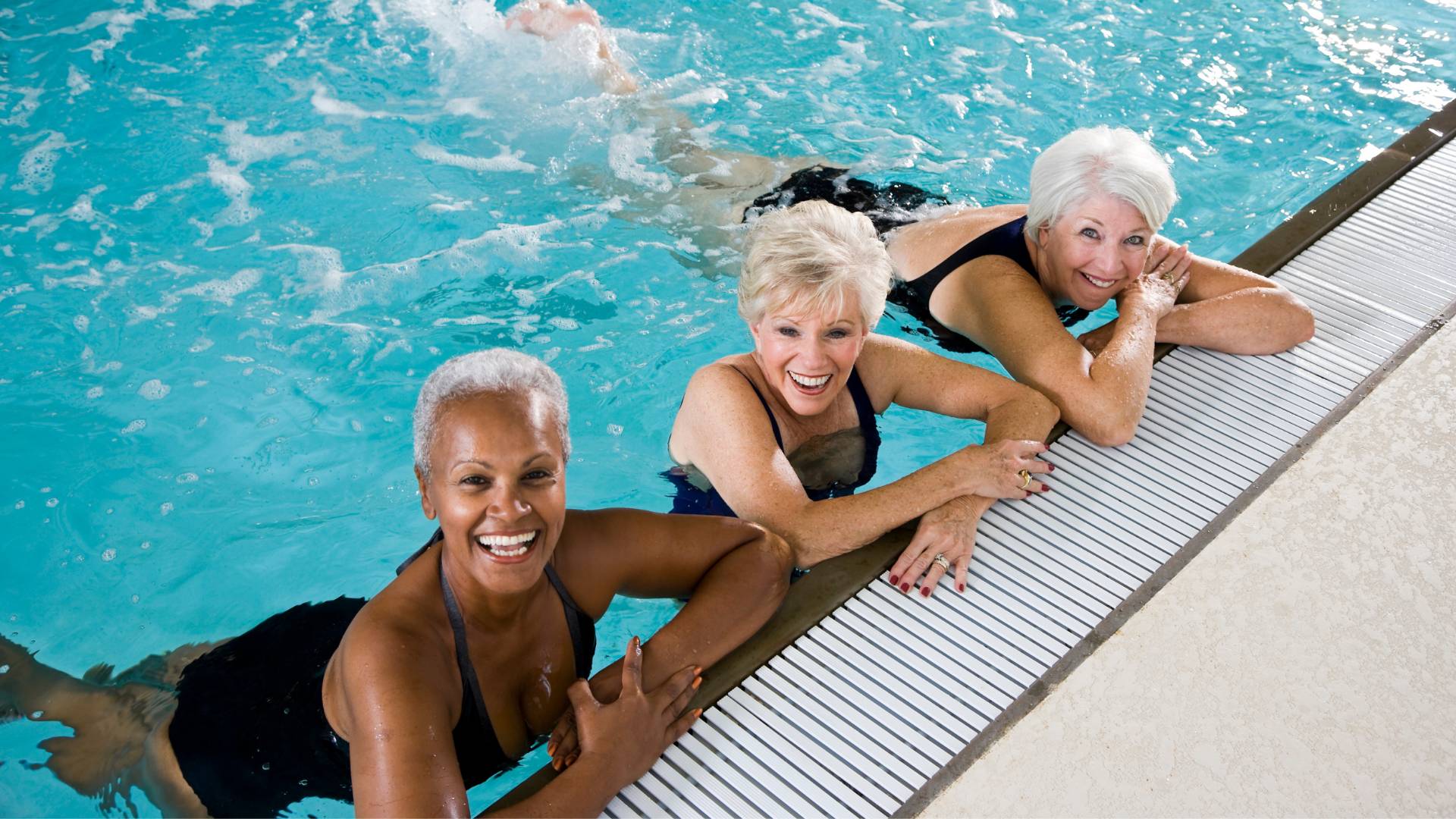 Ladies in a pool 