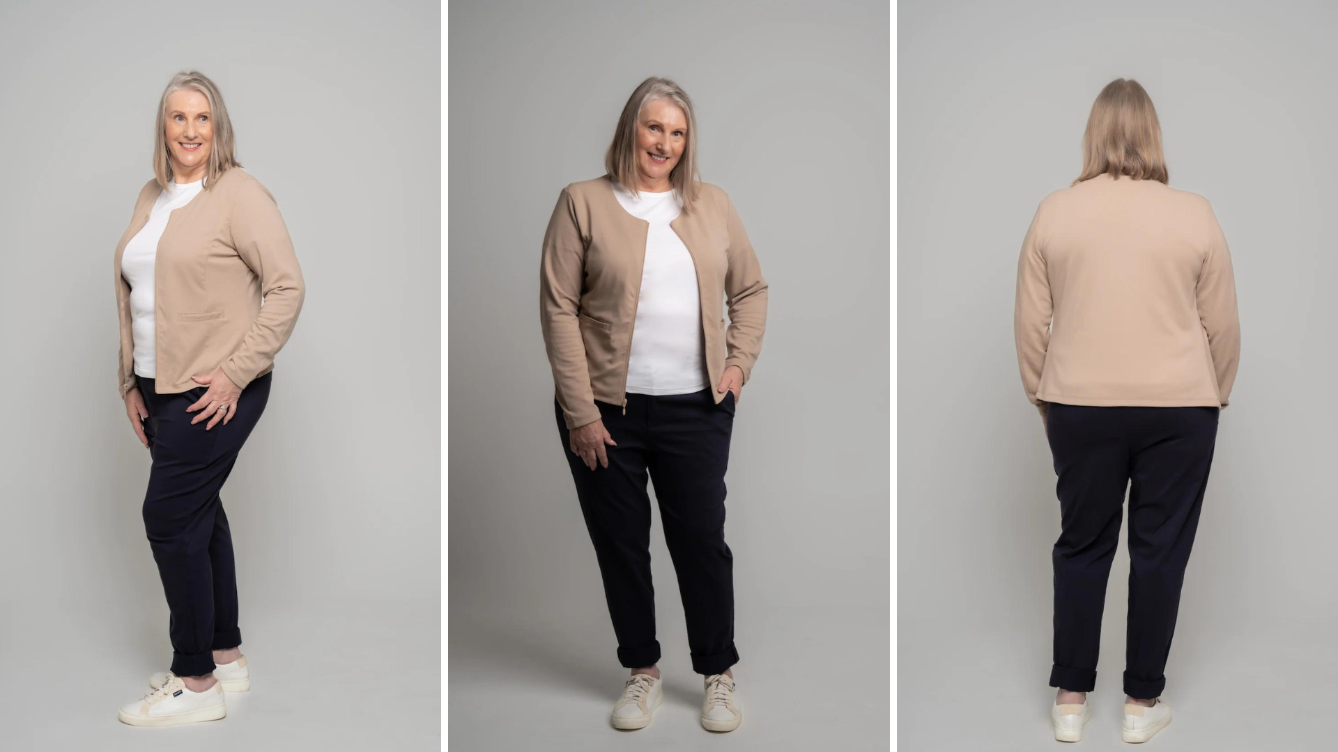 Cropped Collarless Jackets