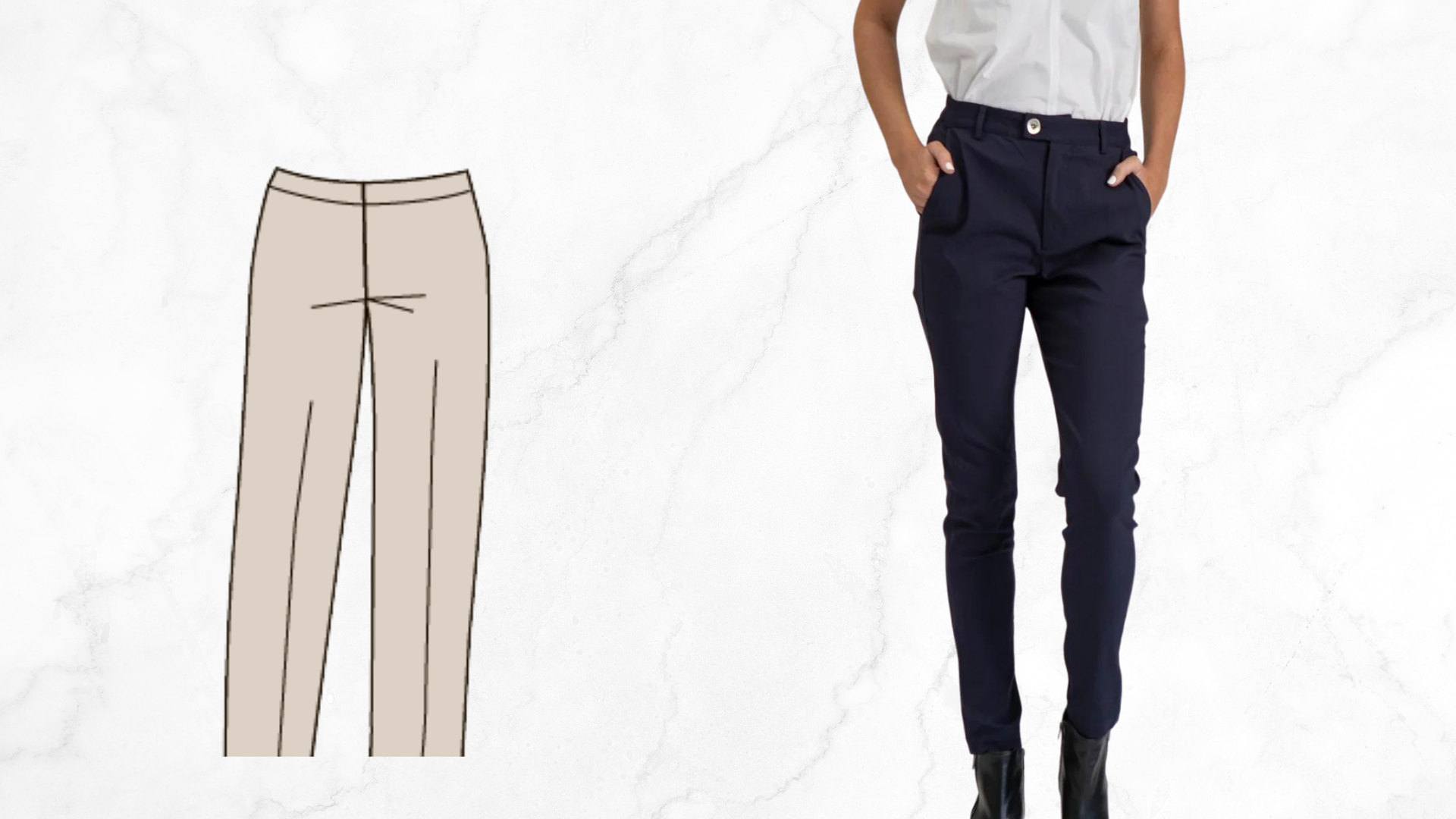 Straight-leg pants