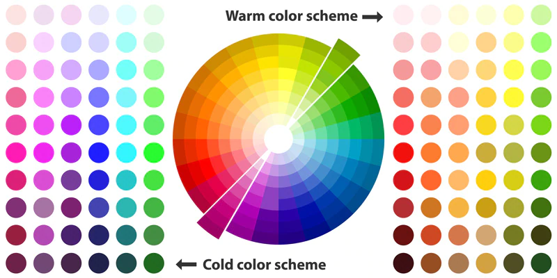 warm and cool colour scheme