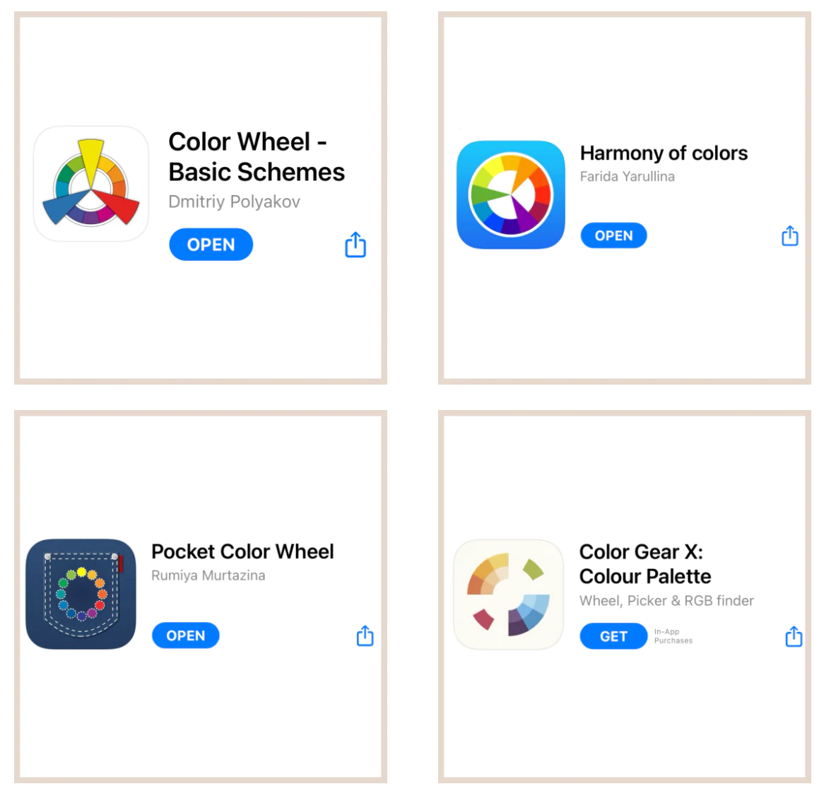 Apps that can assist with colour combinations 